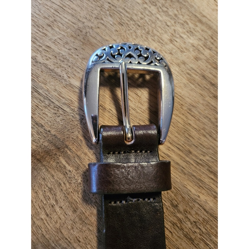 Brighĺton Ladies Leather (Mottled Pattern) Belt . Sz 28. High End. Unique. - Picture 3 of 6